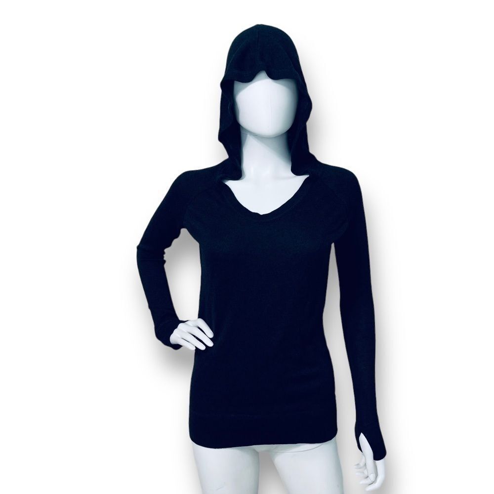 Lululemon Hooded Knit Sweater XS Small Athleisure Lightweight Sporty Layer